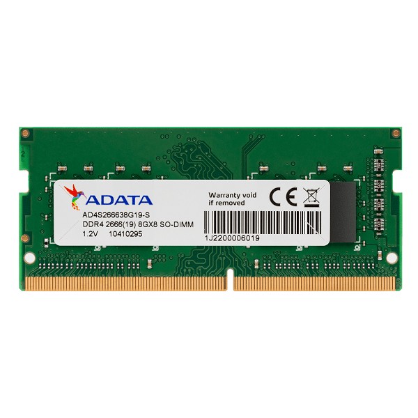 ADATA DDR4 SO DIMM 8GB 2666 LAPTOP1 min