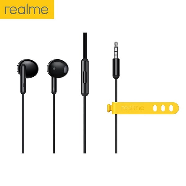 Ecouteurs filaires Realme Buds Classic microphone HD min
