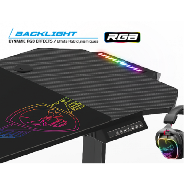 Bureau PC Gaming Ergonomique Spirit Of Gamer HEADQUARTER-300 LED