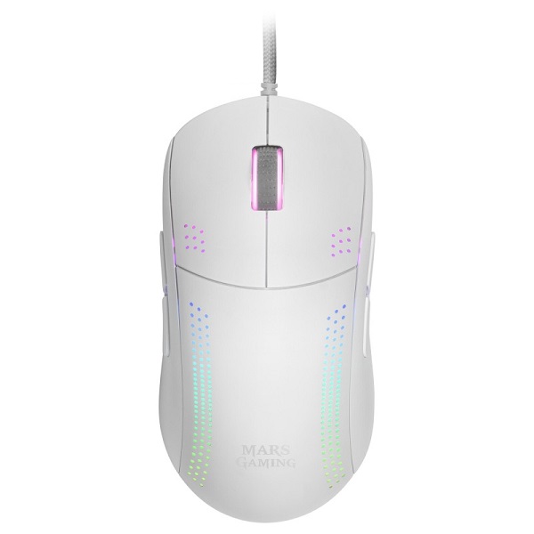 Mars Gaming MMAX - Câble Paracord Feather - Blanc