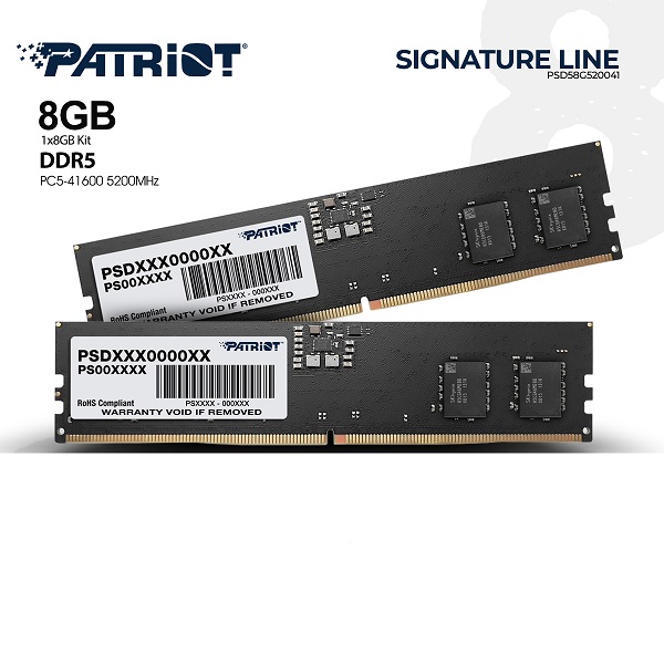 PATRIOT DDR5 8GO CL36 5200 MHZ CL36 1