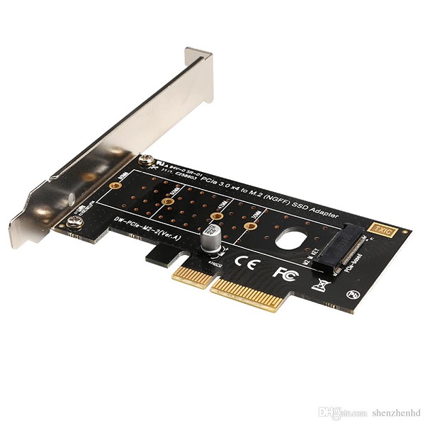 Adaptateur SSD M.2 NVMe vers PCIe x4 - Racks pour disques durs