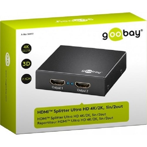 Goobay Splitter HDMI 1 vers 2 (4K@60Hz) - HDMI - Garantie 3 ans LDLC