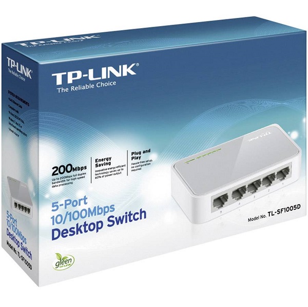 SWITCH TP LINK SF1005D 5 PORTS 10100 2