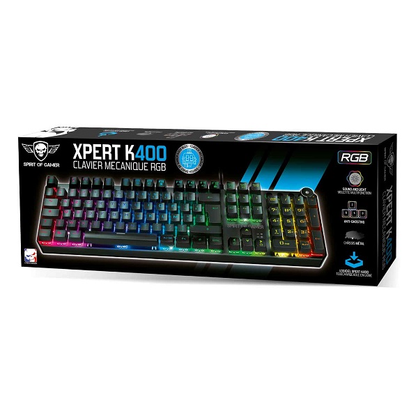 Clavier Mécanique Gaming Spirit Of Gamer XPERT-K400 Rétro Eclairage RGB -  Prix en Algérie