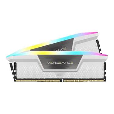 CORSAIR VENGENCE RGB WHITE DDR5 16GO 6000MHZ CL30 1