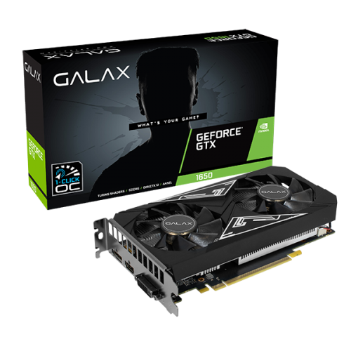 GALAX GTX 1650 EX PLUS 1 CLICK 4GB DVI DHDMIDISPLAY DDR6 1