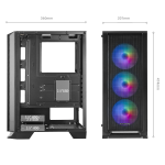 MARS GAMING MC-C BLACK ATX 3 X 12CM FARGB FAN – Image 3