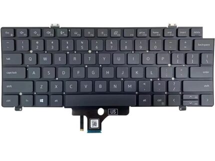 CLAVIER DELL LATITUDE 7420/7520/5420 QWERTY RETRO ECLAIRÉ ORIGINAL