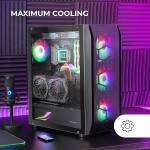 MARS GAMING MC-KX BLACK E-ATX 5 x 12CM ARGB FAN – Image 4