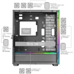 MARS GAMING MC-ULTRA XXL BLACK PREMIUM CUSTOM E-ATX CASE – Image 3