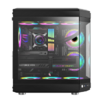 GAMEMAX HYPE BLACK FISH TANK ATX ARGB BLACK – Image 3