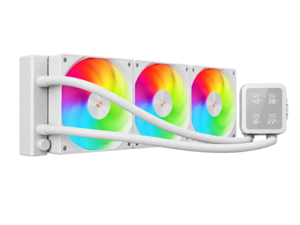MAGMA 3 FAN WL360FL ARGB WHITE AFFICHEUR TEMPERATURE