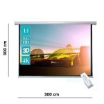 ECRAN DE PROJECTION 300x300 MT-TB1167 MOTORISER