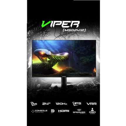 MATOS 24" MSG2412 VIPER 120HZ IPS 1MS VRR FOR XBOX & PC CONSOLE COMPATIBLE