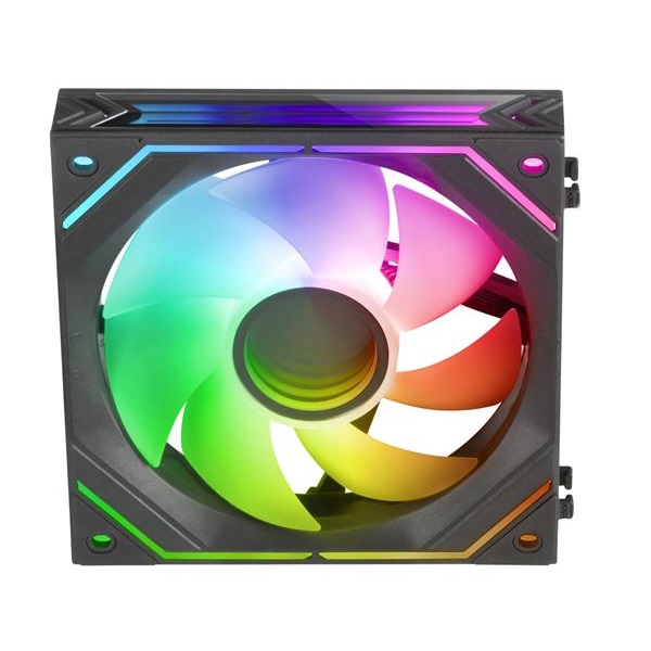 Ventilateur Modulaire PWM 120mm Mars Gaming MF LINKFINITY Miroir d Infinite ARGB 360 Noir