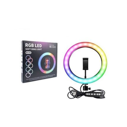 RING LIGHT LED RGB MJ33 (SANS SUPPORT)