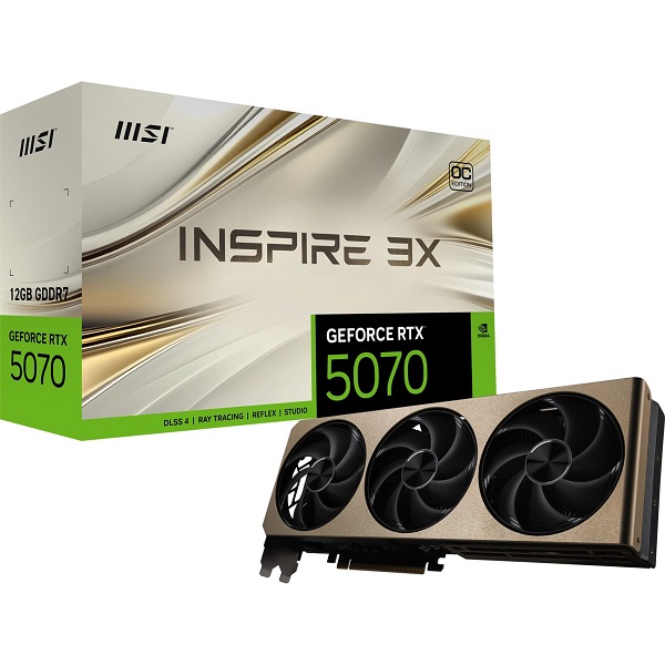 MSI GeForce RTX 5070 12G INSPIRE 3X OC Grafikkarte@@100116803 30