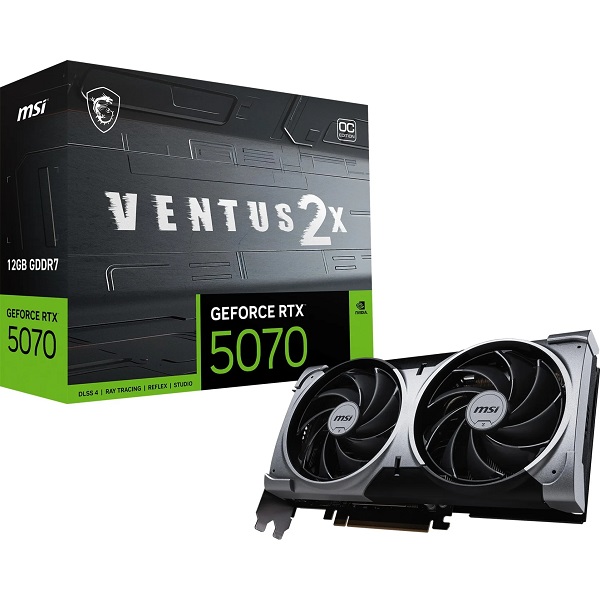 MSI GeForce RTX 5070 12G VENTUS 2X OC Grafikkarte@@100116805 30