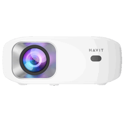 VIDEO PROJECTEUR HAVIT PJ212 PRO 12000 LUMENS ANDROID 9.0/ 4K/2XHDMI/2XUSB/AV WHITE