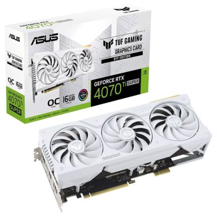 RTX 4070Ti SUPER BTF ASUS TUF OC WHITE 16GB GDDR6 2xHDMI 2.1  3xDP 1.4