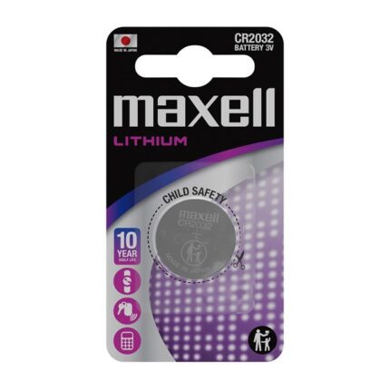 PILE CARTE MERE CR2032 MAXELL LITHIUM 3V