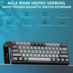 MAGNETIC SWITCHES AULA WIN60 RGB PRO BLACK GRAY – Image 3