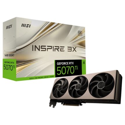 RTX 5070TI 16GO MSI INSPIRE 3X OC GDDR7 TVD