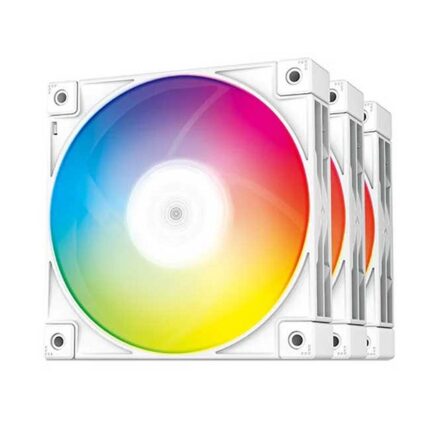 PACK FANS X3 DEEPCOOL FC120 WHITE
