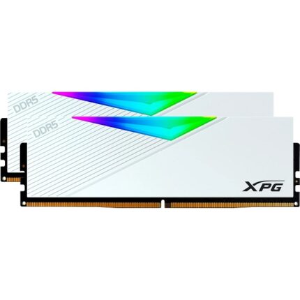 UDIMM DDR5 ADATA XPG LANCER x1 32GO 6000MHZ CL30 WHITE RGB AX5U6000C3032G-DCLARWH