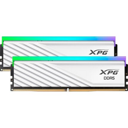 UDIMM DDR5 16GO 6400MHZ CL32 ADATA XPG LANCER BLADE WHITE RGB AX5U6400C3216G-DTLABRWH