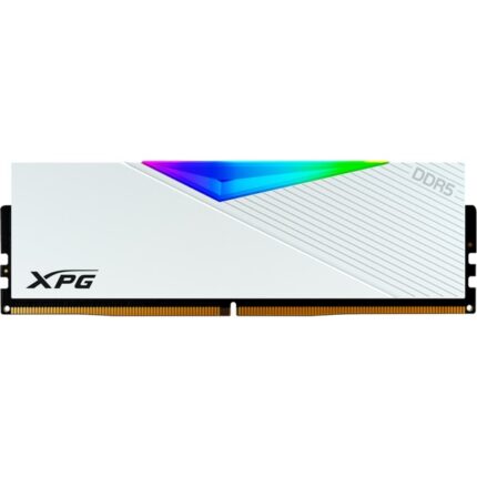 UDIMM DDR5 16GO 6400MHZ CL32 ADATA XPG LANCER RGB WHITE AX5U6400C3216G-DCLARWH