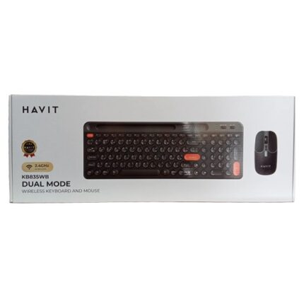 COMBO BUREAUTIQUE SANS FIL HAVIT HV-KB836WB BT/2.4G/ RECHARGABLE