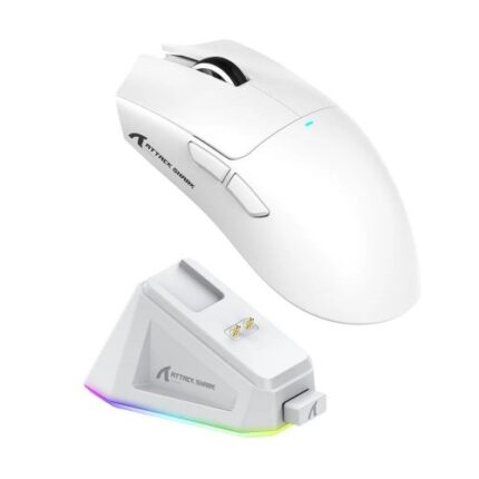 ATTACK SHARK X11 + CHARGING DOCK WHITE SANSFIL