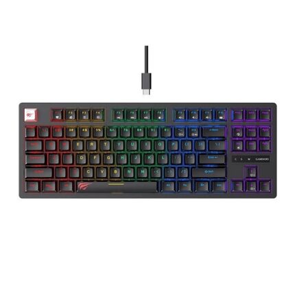 GAMER HAVIT MECANIQUE BLUE SWITCH KB892L RGB BLACK/GREEN