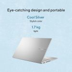 ASUS VIVOBOOK X1502V I9-13900H/ 08GB DDR4/ 512GO SSD/15.6" FHD/WIN 11 /COOL SILEVR – Image 2