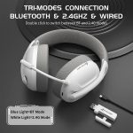 ATTACK SHARK L80 PRO TRI-MODE WHITE SANSFIL – Image 2
