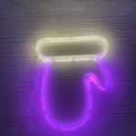 LAMPE LED MOTIF GANTS (ROSE+CHAUD)