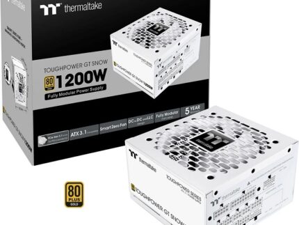 THERMALTAKE 1200W THOUGHPOWER GT SNOW 80+ GOLD WHITE
