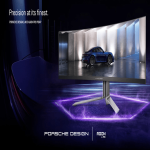AOC 49" AGON PORSCHE DESIGN PD49 CURVED 240HZ DQHD 5K OLED 0.03MS 1800R HDR400 SPEAKERS DTS – Image 2
