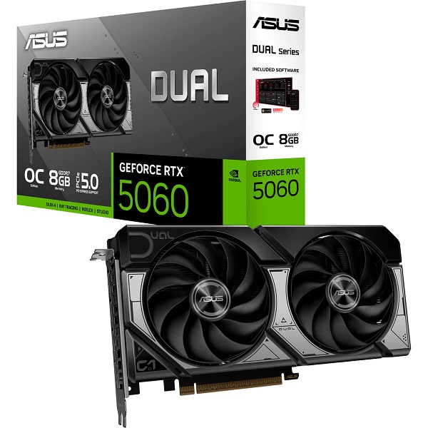 ASUS_DUAL_GeForce_RTX_5060_OC_8G__Carte_graphique@@100129563 RTX 5060 08GO GDDR7 ASUS DUAL SERIES OC TVD CONFIG (7% POUR CEUX QUI VEULENT L’ACHETER SEULE) – Image 1