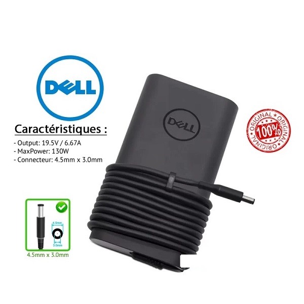 chargeur-dell-130w-original-19-5-v-6-67-A-connectur4-5×3-0mm-algerie-800x600 CHARGEUR GAMING DELL ORIGINAL 19.5V 6.7A 130W – Image 1
