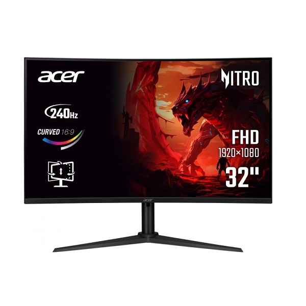 monitor-tft-acer-315-xz320qw0bmiiphx-umjx0ee005-fhd-va-curved-240hz-8bit-2hdmi-dp-mm-has-white ACER NITRO XZ320Q 31.5" 240HZ FHD 2.5K CURVED VA W0bmiiphx HDR10 FREESYNC – Image 1