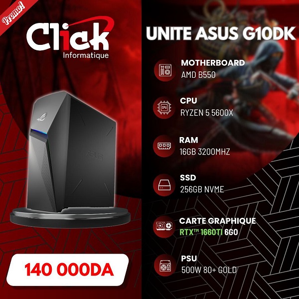 photo_2026-01-15_14-10-53 UNITE ASUS G10DK 5600X 16GO 3200MHZ 256GO NVME 1660TI 6G0 GREY – Image 1