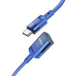 CABLE HOCO U107 TYPE C MALE TO USB 3.0 FEMALE 1.2M BLEU