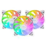 PACK FANS X3 MARS GAMING MF-3AR REVERSE BLADE WHITE