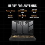 ASUS TUF F15 FX507VV I7-13620H/ 16GB DDR5/ SSD 1TO/RTX 4060 8GO / 15.6" /WIN11 GRAY