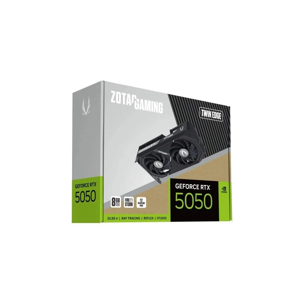 graphics-card-zotac-gaming-geforce-rtx-5050-twin-edge RTX 5050 08GO GDDR6 ZOTAC GAMING TWIN EDGE (7% POUR CEUX QUI VEULENT L’ACHETER SEULE) – Image 1