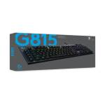 LOGITECH MECHANIQUE SANSFIL G815 LIGHTSPEED RGB BLACK