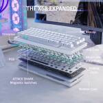MAGNETIC SWITCHES GAMING ATTACK SHARK X68 HE RGB WHITE CONTOUR LINE – Image 3